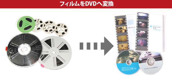 フィルムが劣化する前に大切な映像をDVDに変換して永久に残しましょう！